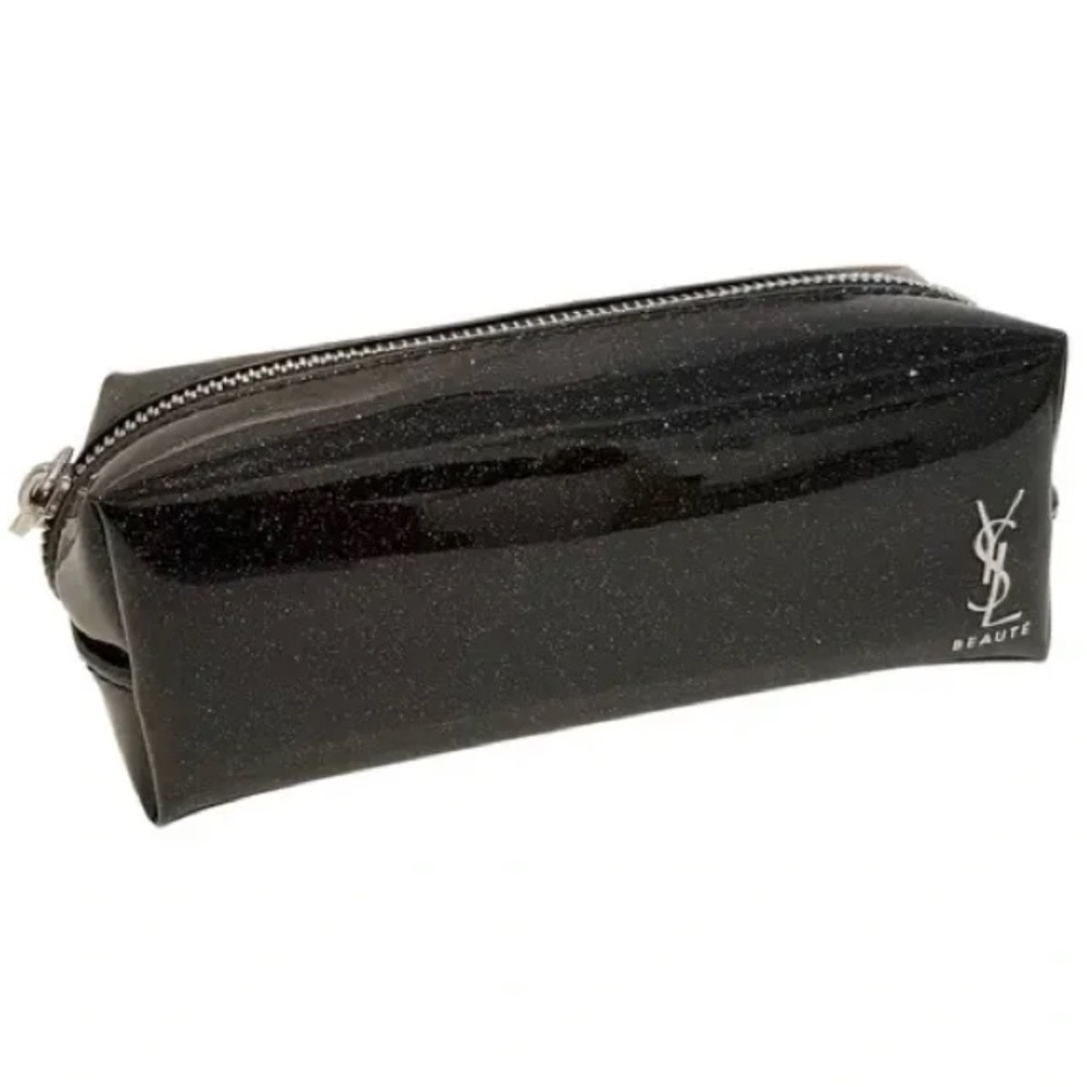 YSL Black Sparkly Mini Cosmetics Pouch